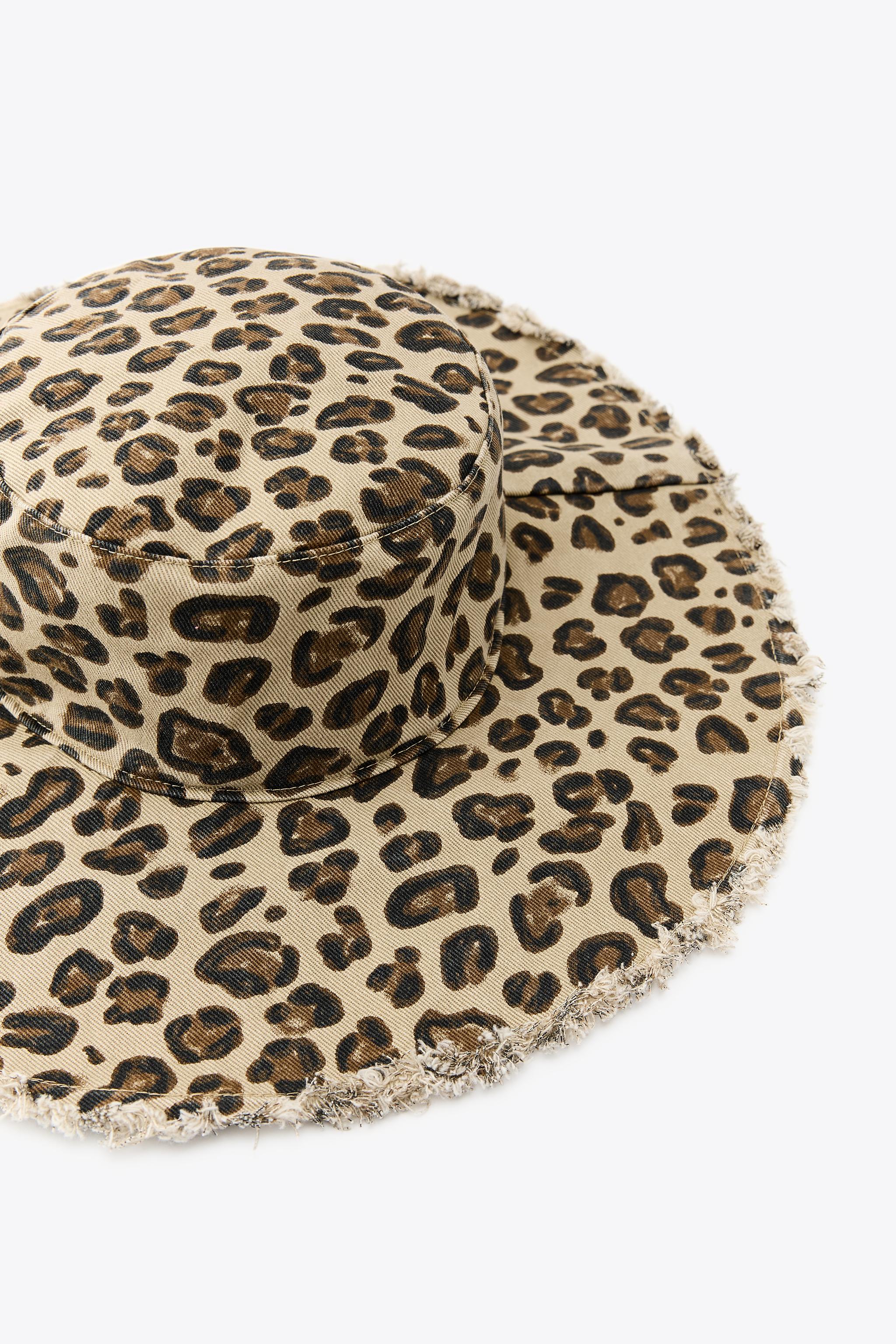 ANIMAL PRINT BUCKET HAT - Leopard | ZARA United States