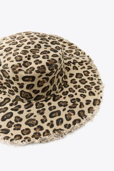 ANIMAL PRINT BUCKET HAT - Leopard by Zara - Image 3