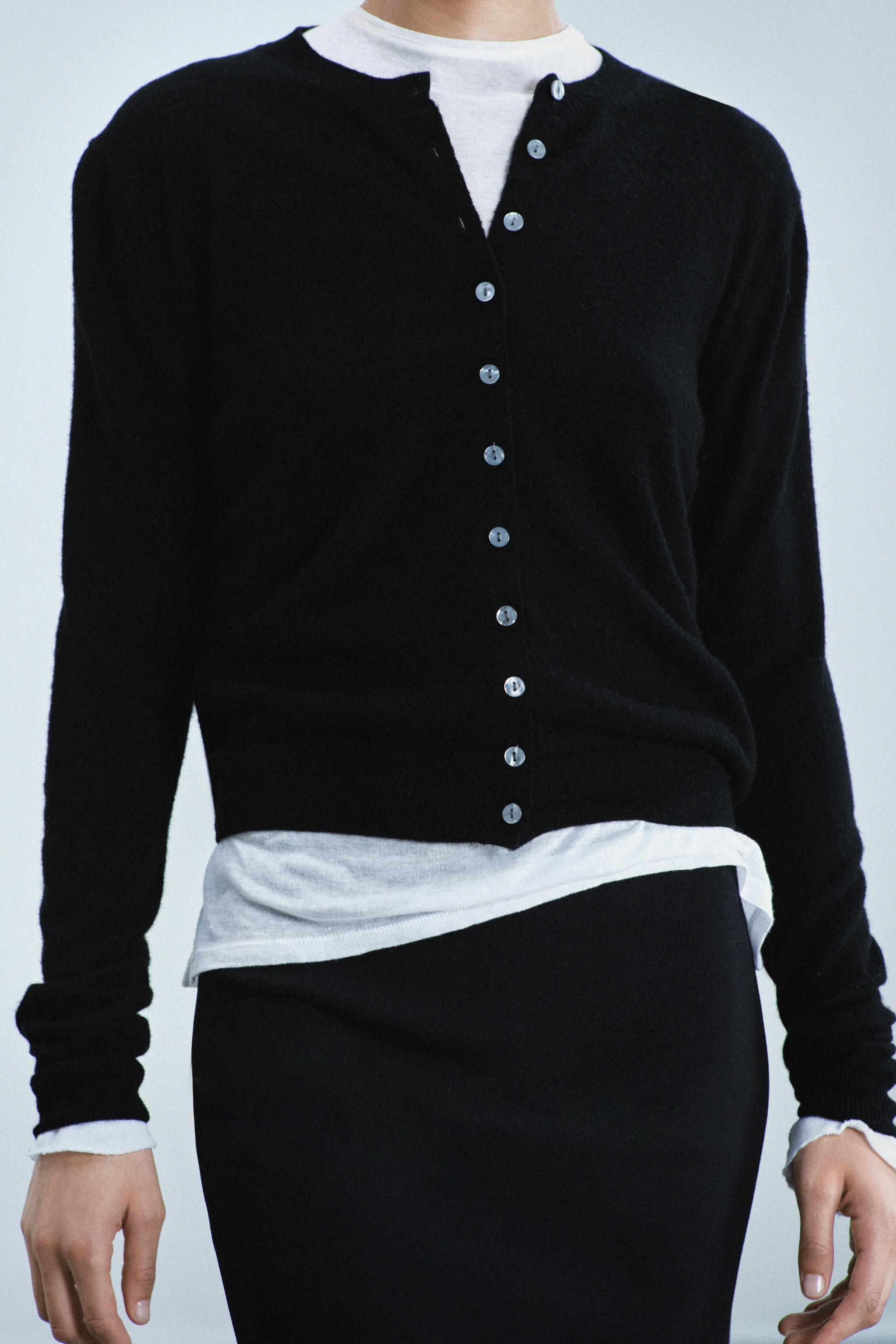 Zara 100% EXTRA-SOFT WOOL CARDIGAN görsel 2
