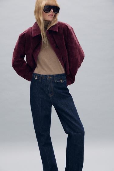 CARDIGAN WITH POCKETS - GARNET by Zara