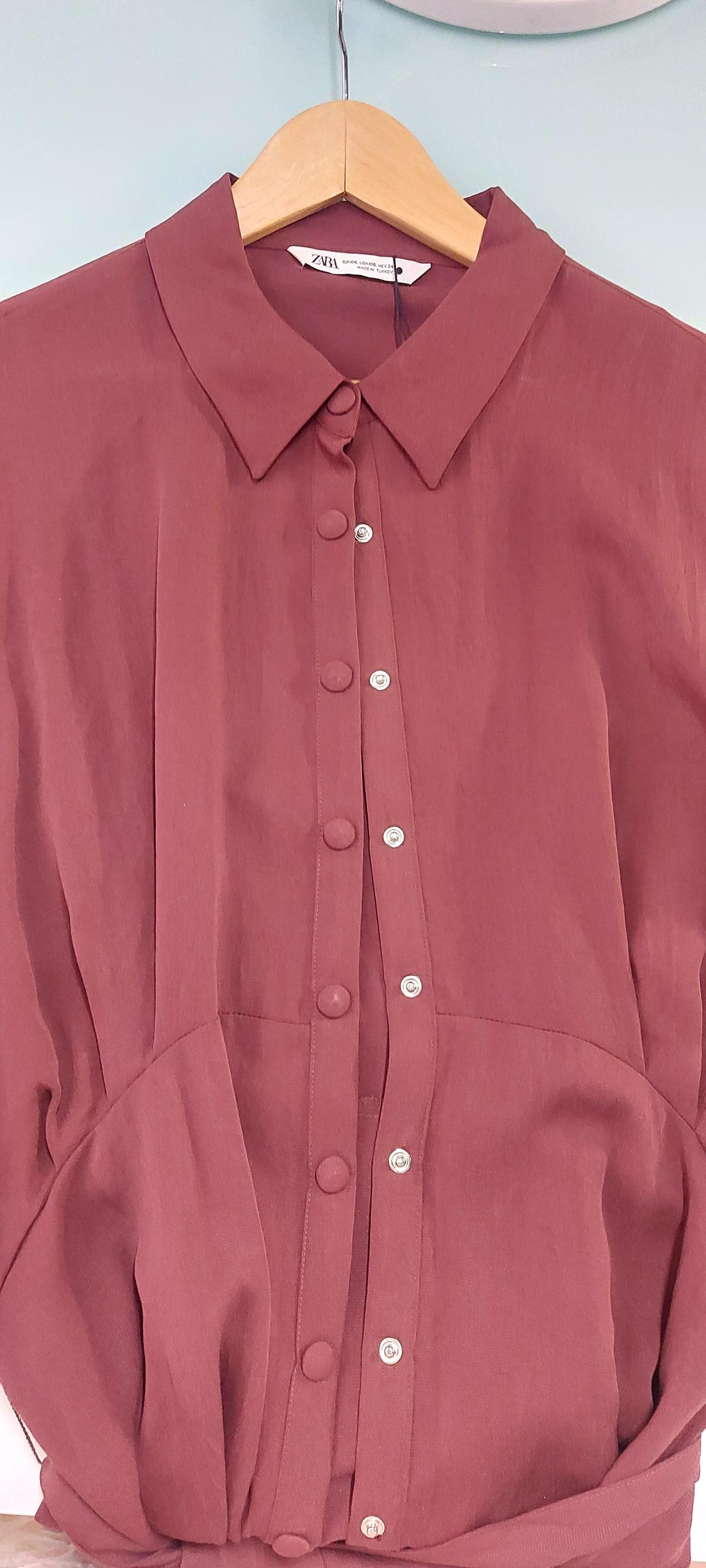BELTED SHIRT DRESS - Image 4
