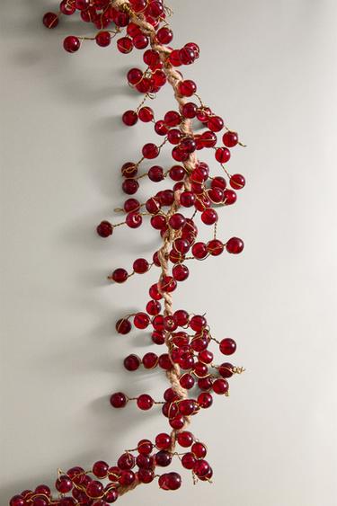 GUIRLANDE BOULES ROUGES - Rouge de Zara - Image 1