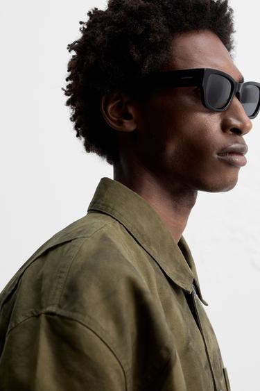 FADED JACKET WITH POCKETS - Brown / Green by Zara - Image 5