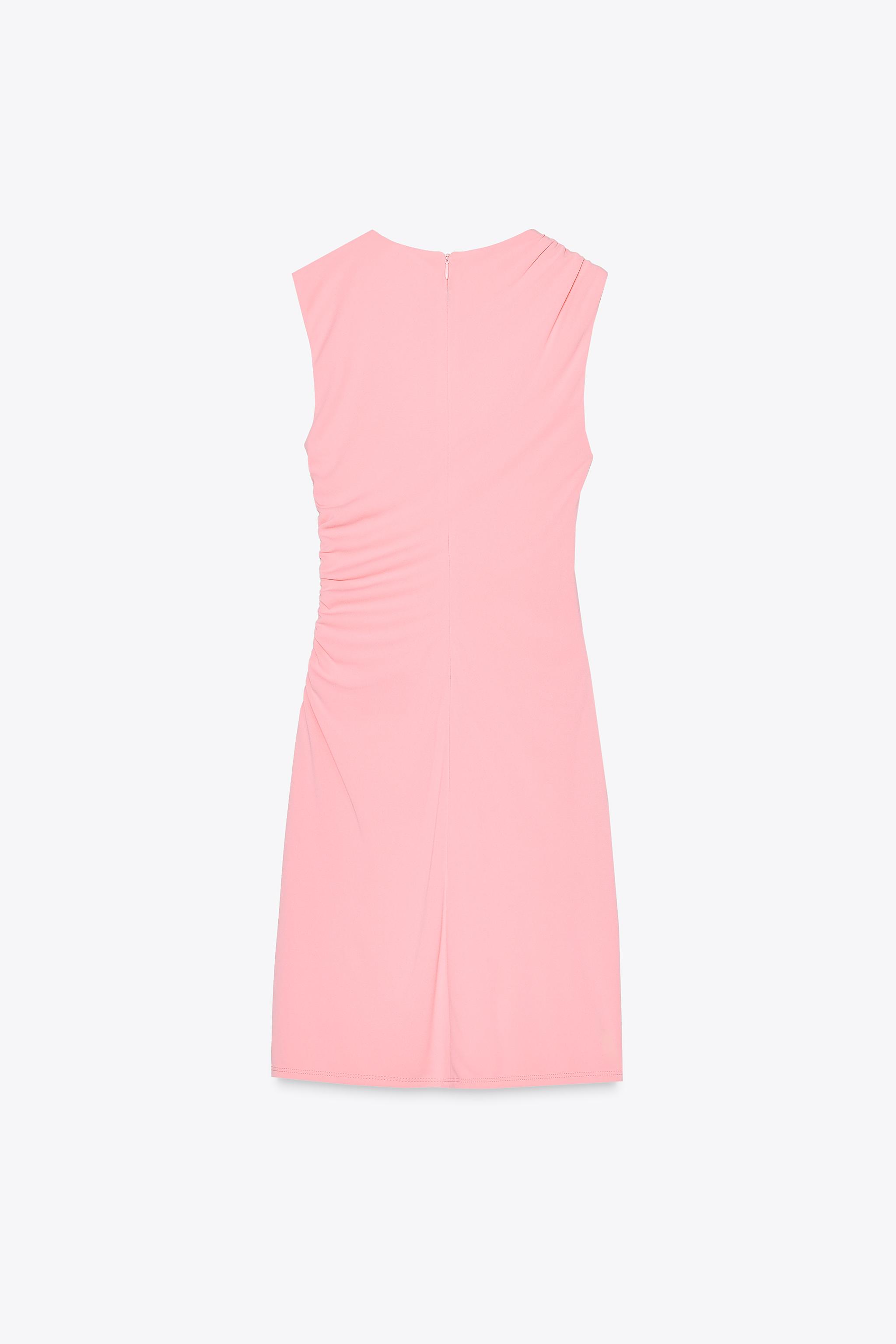 ショート丈ドレープワンピース - エクリュ | ZARA Japan / 日本