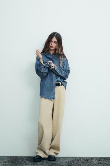 DENIM TRF SHIRT - Blue by Zara