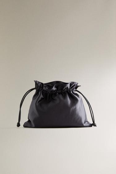 BORSA SATIN GRANDE - Blu navy di Zara - Immagine 0