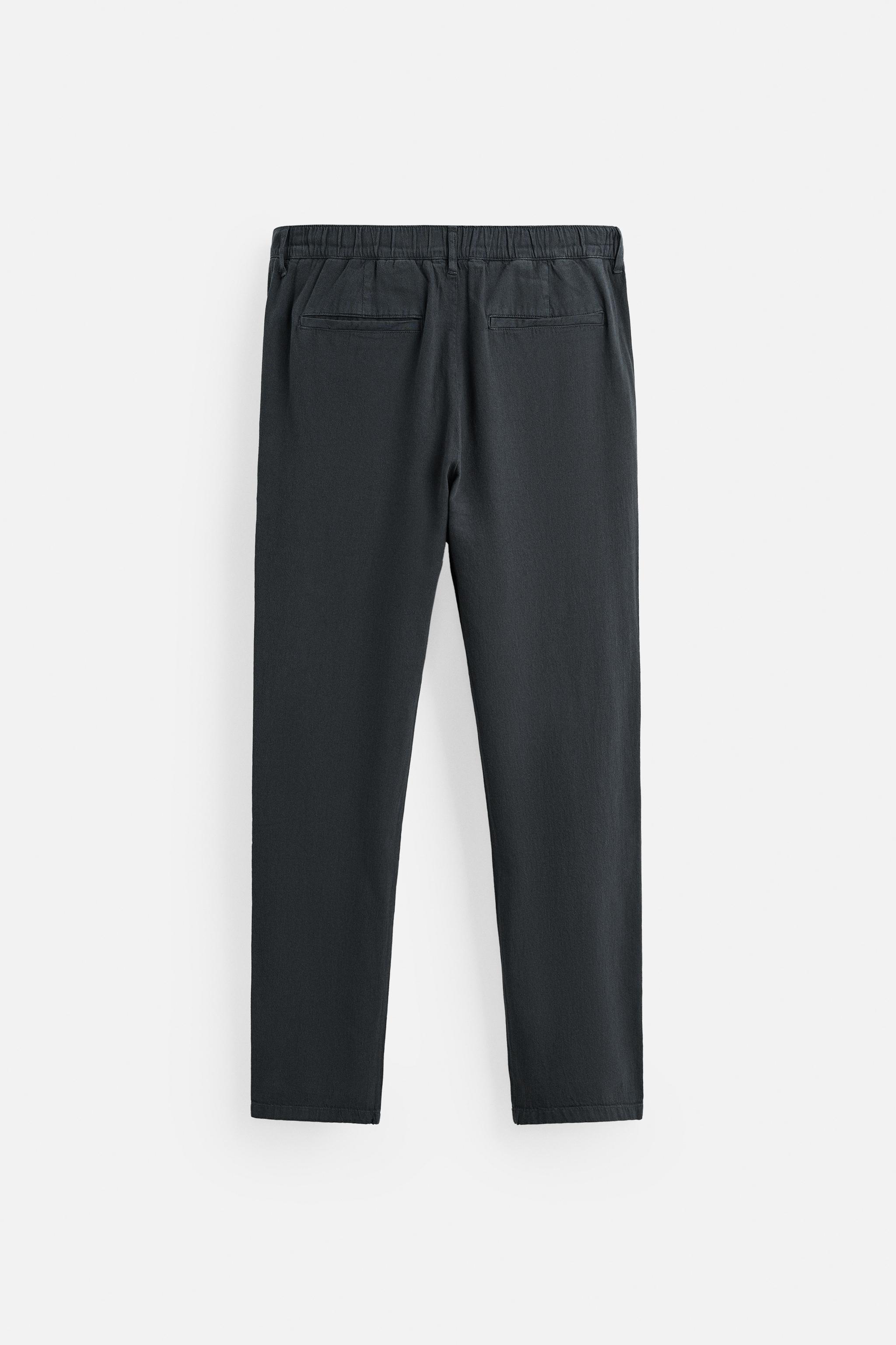 コットン - リネンパンツ - カーボン | ZARA Japan / 日本