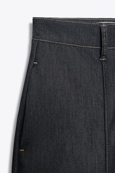 STRAIGHT TROUSERS WITH DART - Indigo by Zara - Image 6