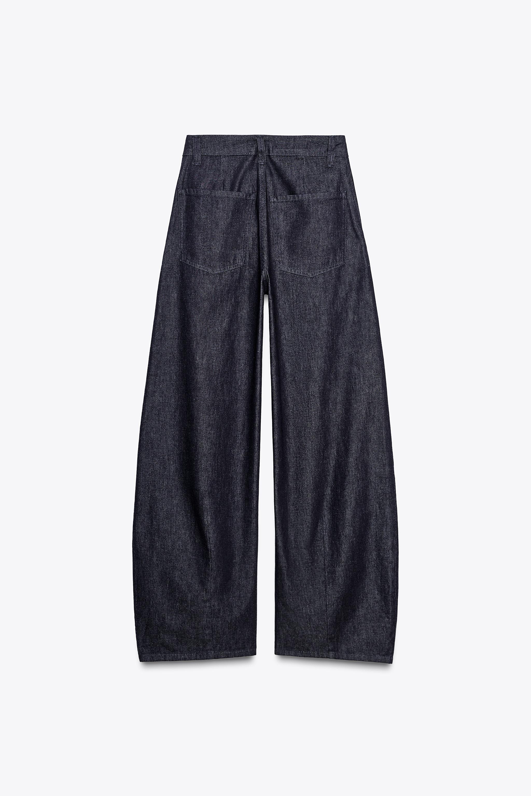 ZARA組み合わせて格別の可愛さへ TRF デニム ダーツ入りパンツ ZARA組み合わせて格別の可愛さへ TRF デニム ダーツ入りパンツ