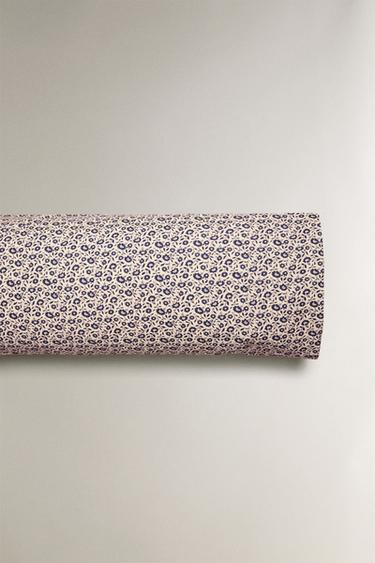 TAIE D’OREILLER ENFANT COTON FLORAL - Bleu marine de Zara - Image 4