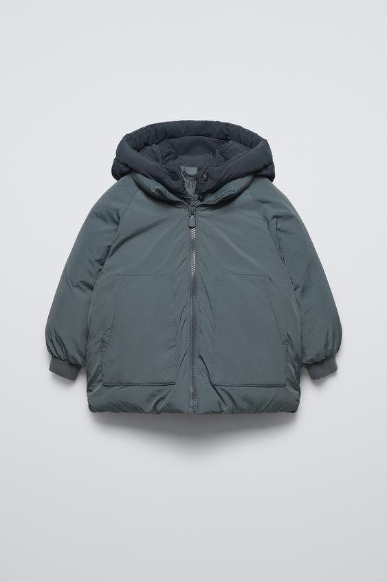 СТЕГАНАЯ КУРТКА WATER REPELLENT — СИНЕВАТЫЙ от Zara — изображение 0