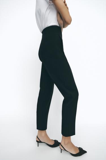 HIGH-WAIST TROUSERS - Black by Zara