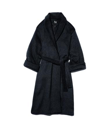 LINDA EVANGELISTA CASHMERE BATHROBE-COAT - Gris medio de Zara