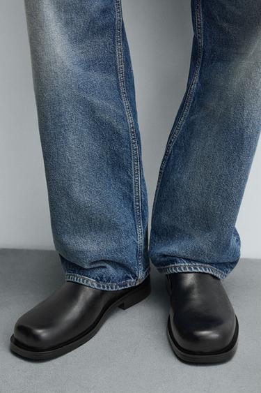 LEATHER BOOTS - Black by Zara - Image 2