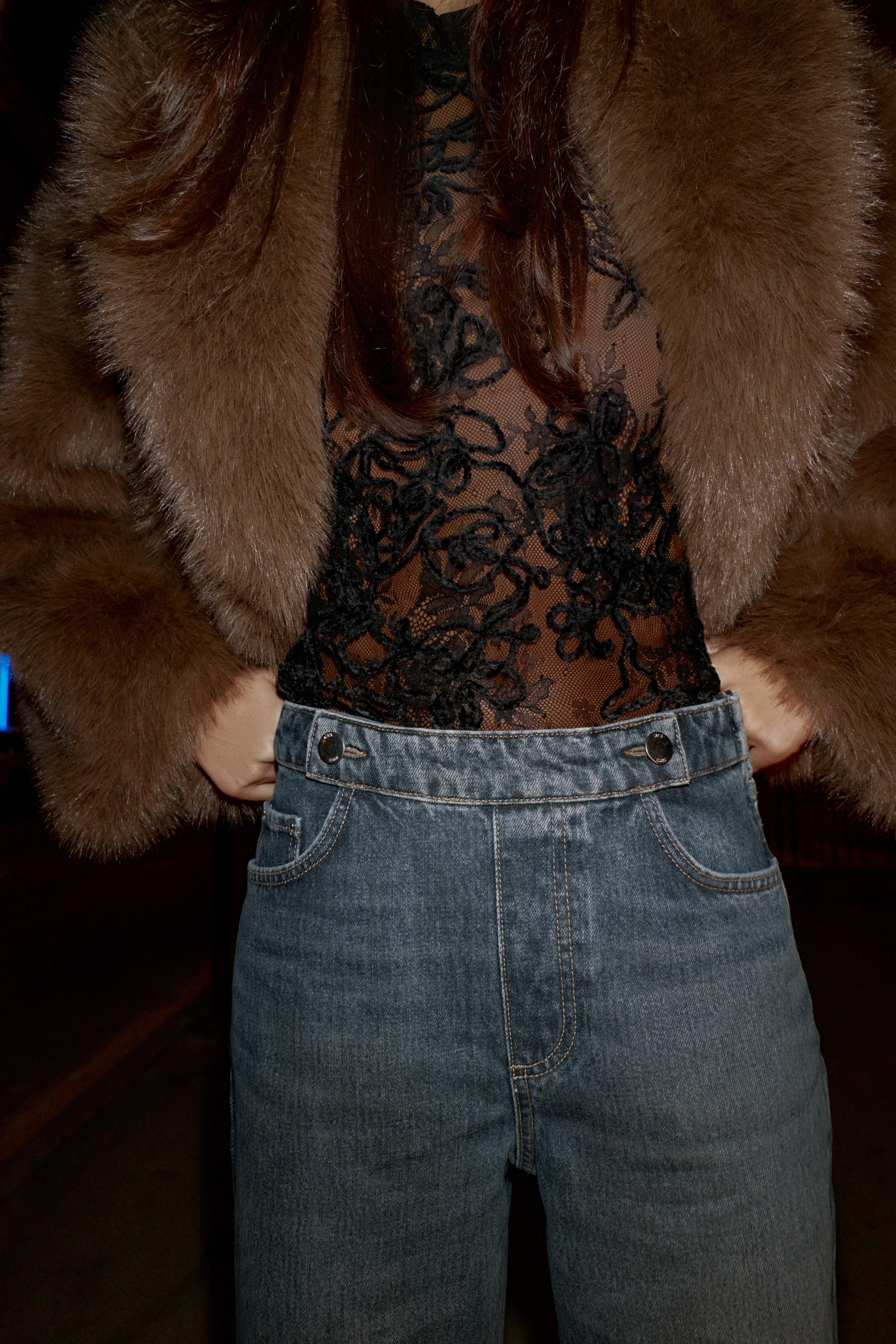 Z1975 MID-RISE FLARE BUTTONED JEANS