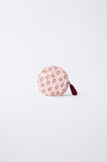 BOHO PRINT JEWELLERY TOILETRY BAG - Pink by Zara
