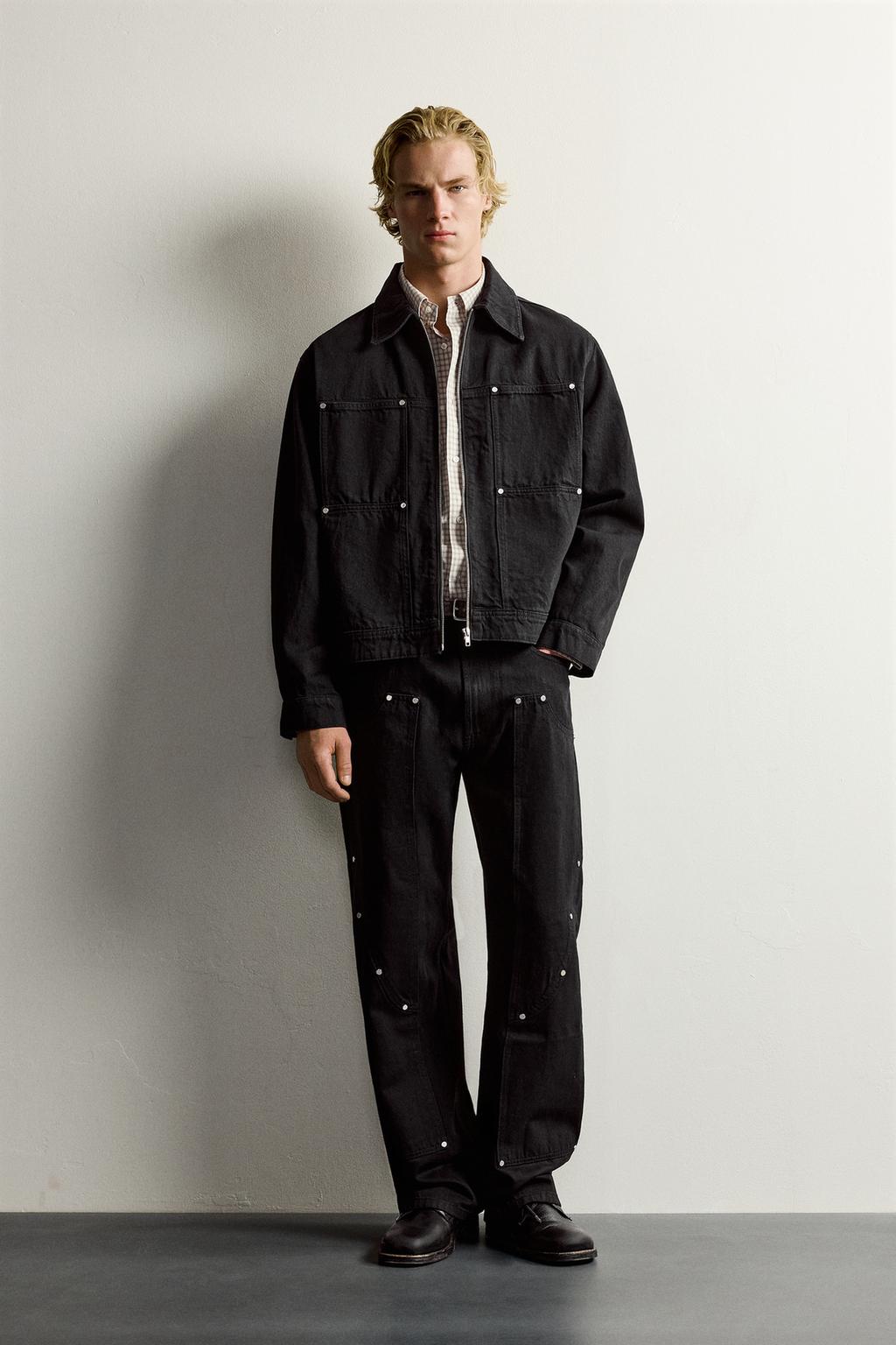 RELAXED FIT STUD JACKET