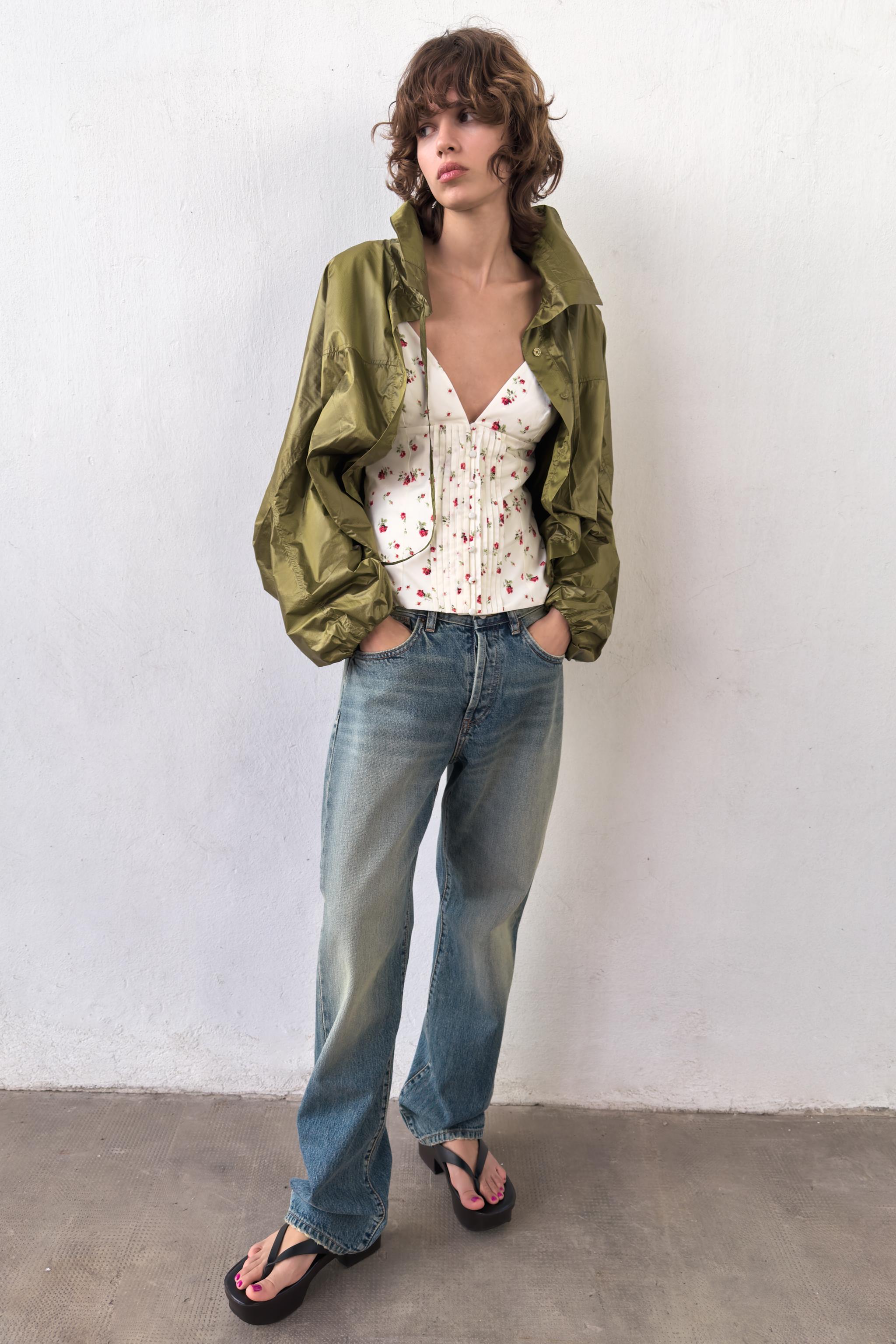 PLEATED STRAP TOP