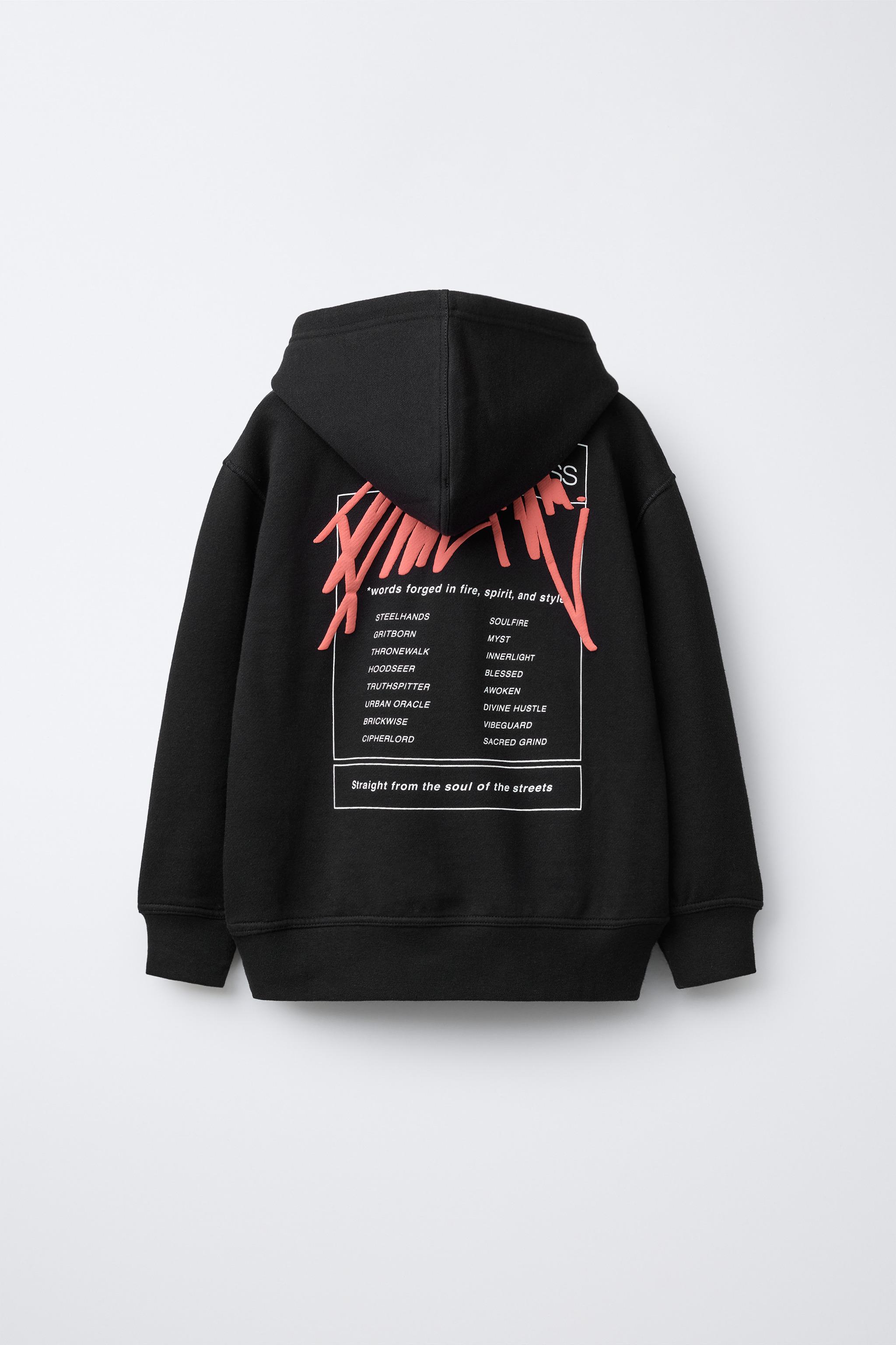 【KILL THE CITY】 Tagging Hoodie　L size GRAFFITI HOODIE - Dark anthracite | ZARA South Africa