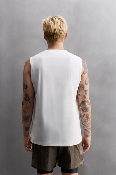 DÉBARDEUR TANK TECHNIQUE - Blanc de Zara - Image 2