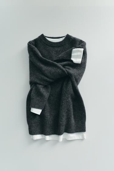 JERSEY 100% CASHMERE - Antracita oscuro de Zara