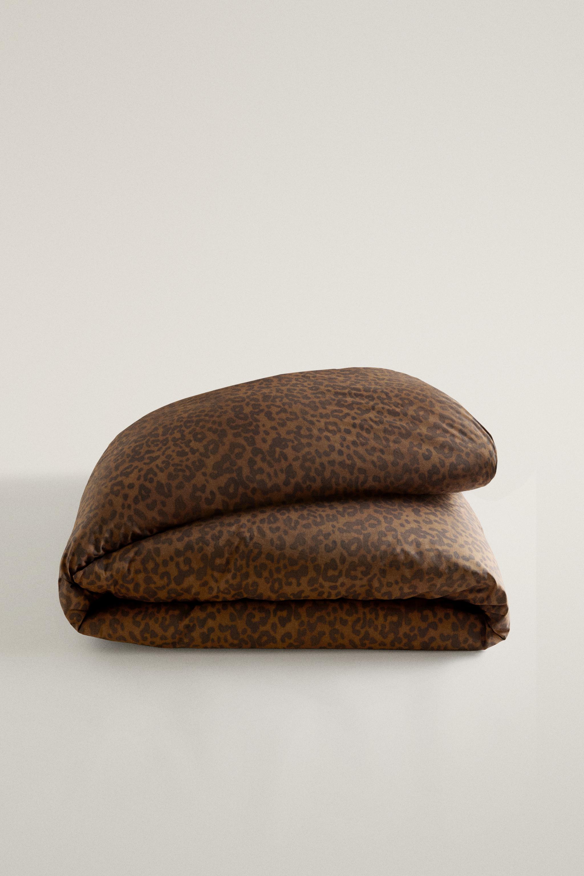 HOUSSE DE COUETTE LÉOPARD PERCALE (200 FILS)