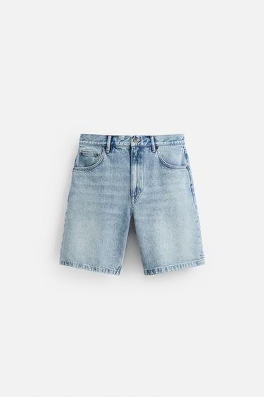 DENIM-BERMUDASHORTS IM REGULAR FIT - Hellblau von Zara