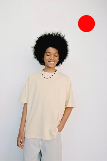 Zara THREE-PACK OF PLAIN T-SHIRTS - Yellow