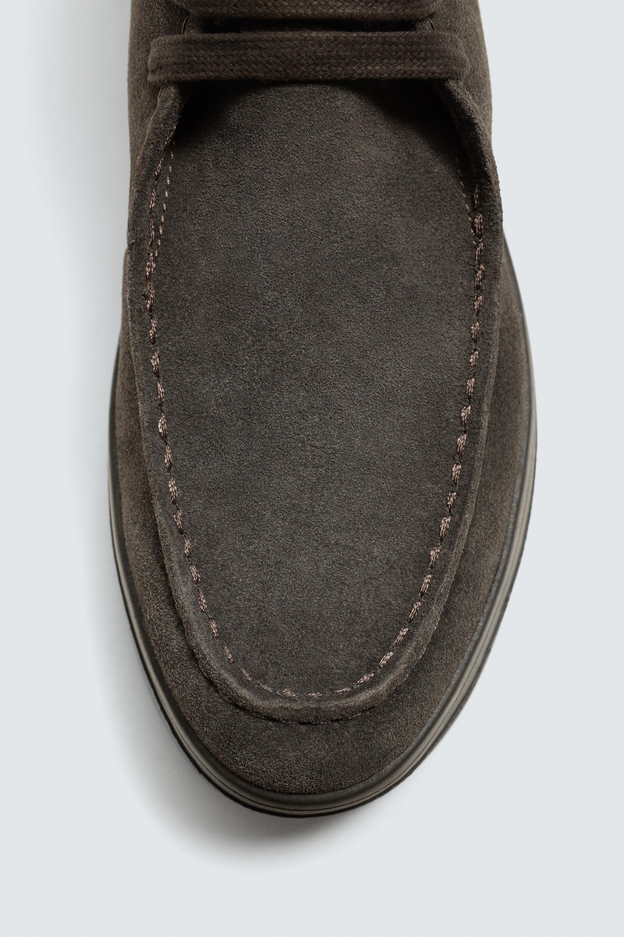 LEATHER RAISED SEAM SHOES
