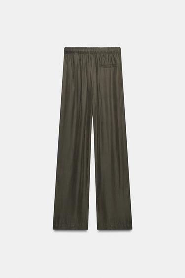 PANTALON FLUIDE ZW COLLECTION - Gris de Zara - Image 6