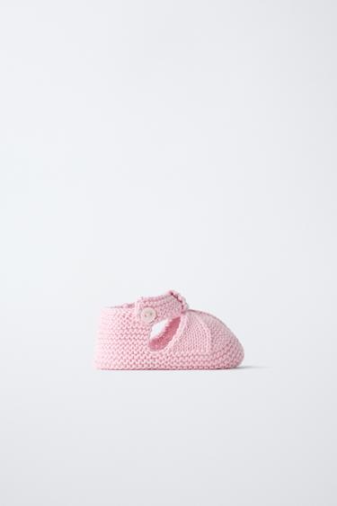 Zara COTTON BOOTIES - Pink