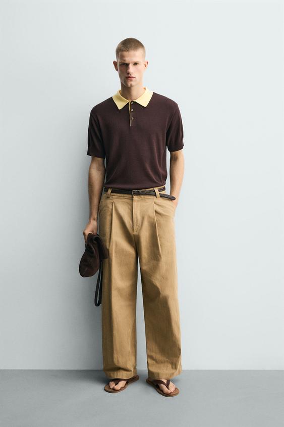 CONTRAST RELAXED FIT KNIT POLO from Zara - $59.90
