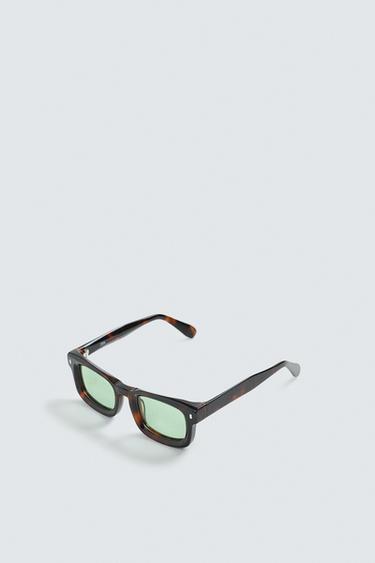 LUNETTES DE SOLEIL RECTANGULAIRES - Écaille de Zara - Image 4