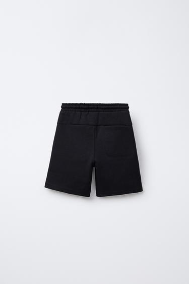 BERMUDA MOLLETON CONFORT - Noir de Zara - Image 2