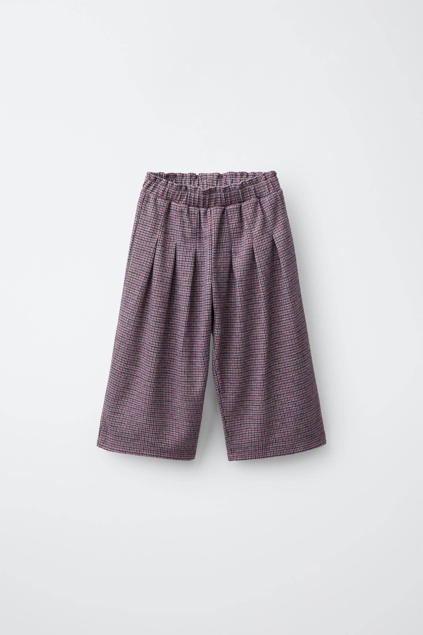 Детские брюки Zara Plaid Culotte, цвет: Бордовый — фото 1