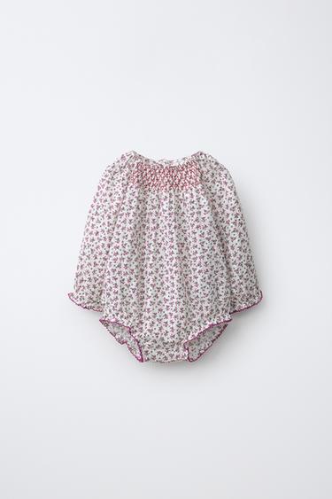 BODY IMPRIMÉ À FLEURS - Framboise de Zara
