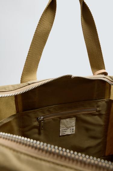 FABRIC TOTE BAG X SR_A - Sand Brown by Zara - Image 7