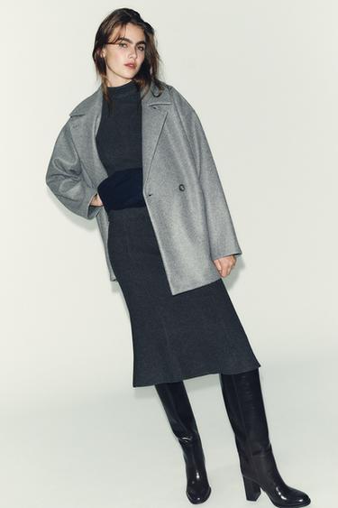 М'ЯКА СУКНЯ З РЕМЕНЕМ - Сіро-глинястий Zara