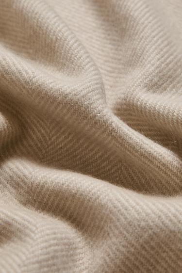 CASHMERE THROW - Ecru by Zara