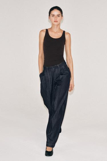 RUSTIC RIBBED TOP - Chocolate by Zara