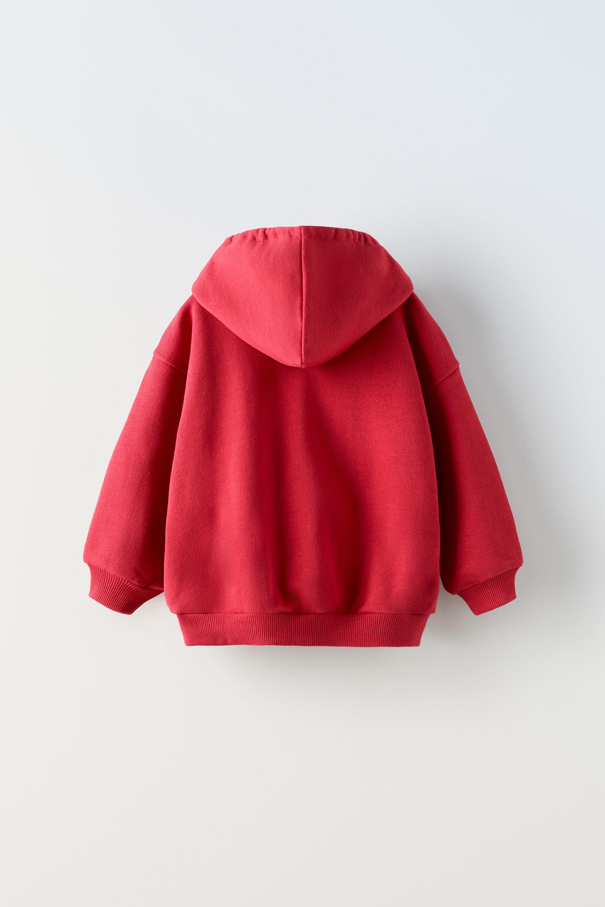 Zara Kids Text Print Hooded Sweatshirt