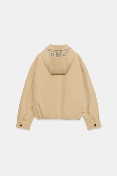 BLOUSON À CAPUCHE AMOVIBLE - Marron clair de Zara - Image 8