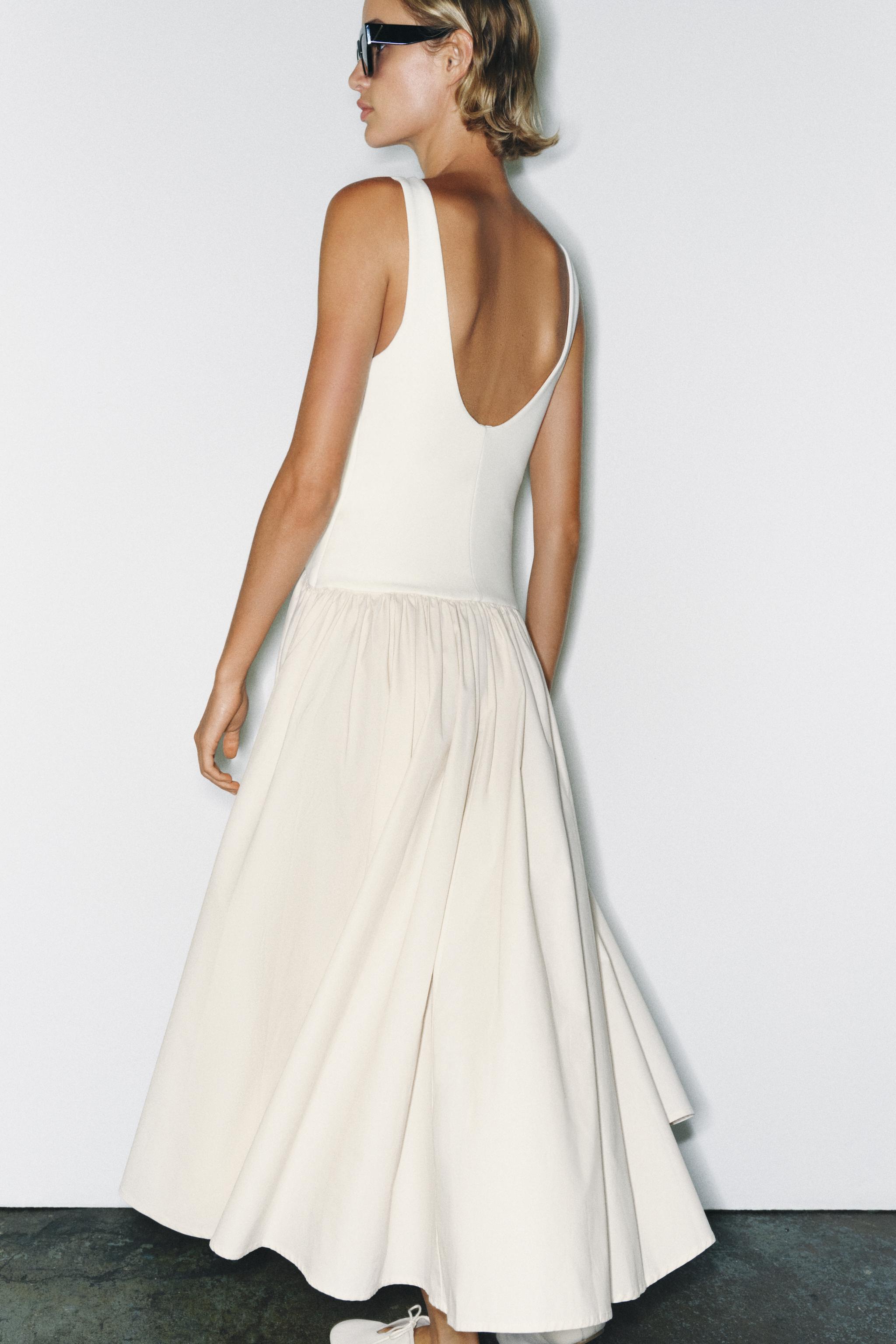 COMBINED MIDI DRESS