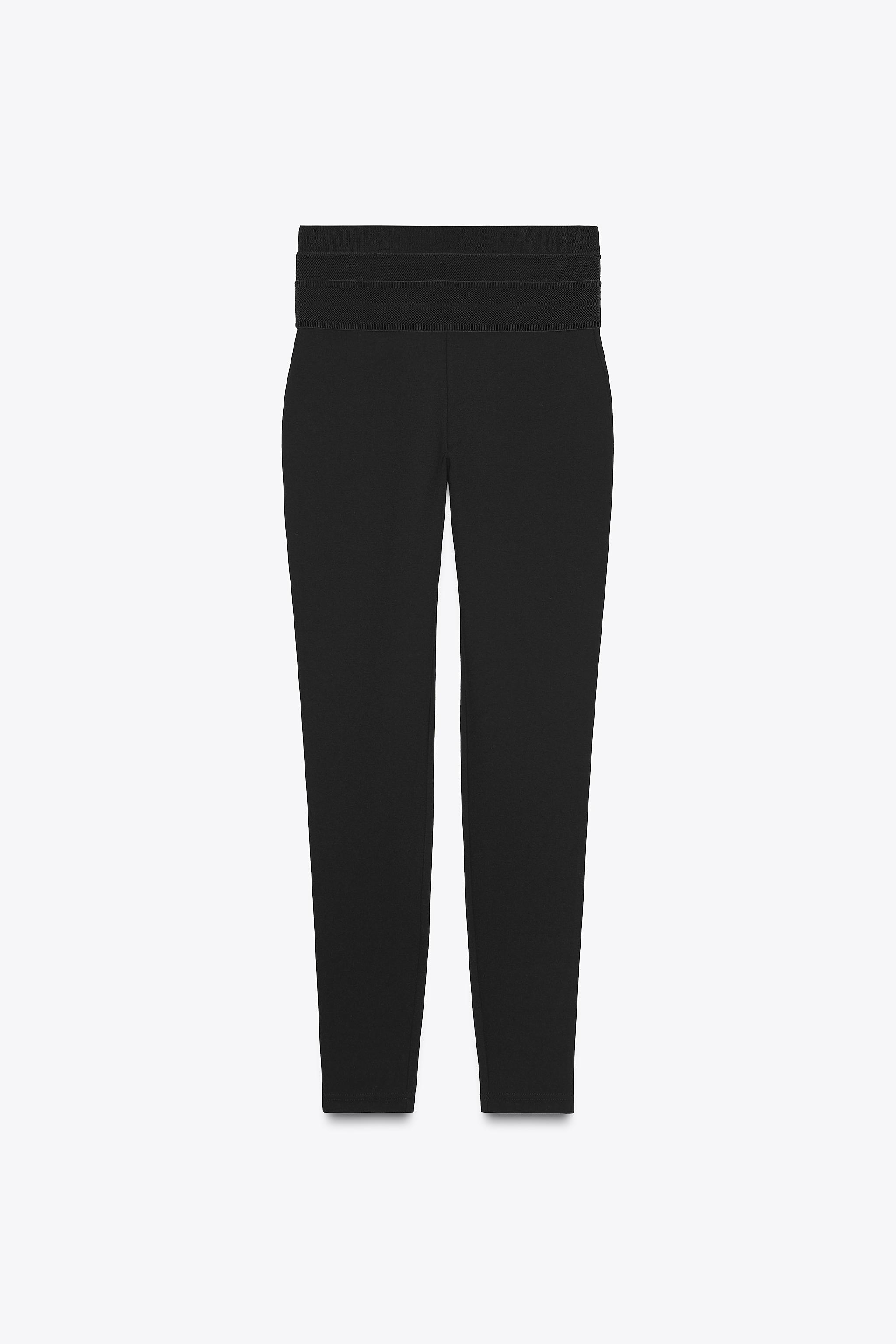 幅広ウエストレギンス - ブラック | ZARA Japan / 日本