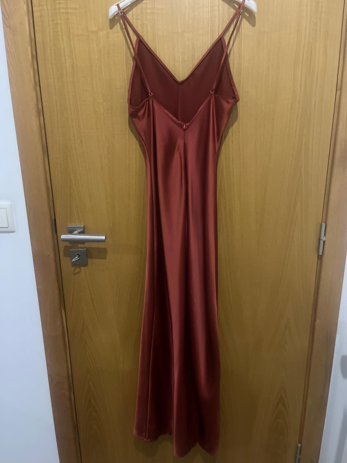 SATIN MIDI DRESS - Image 2