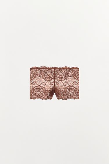 SPITZEN-CULOTTE - Beige von Zara
