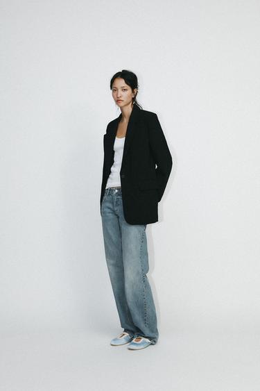 Zara BASIC BLAZER - Black - Image 0