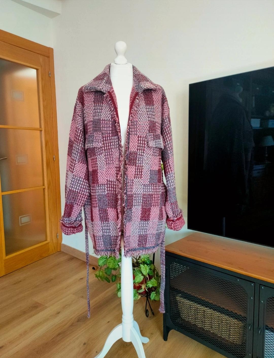 CHECK KNIT OVERSHIRT