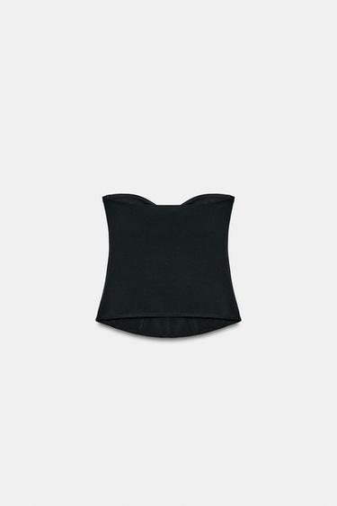 STRETCH KNIT CORSET - Black by Zara - Image 2