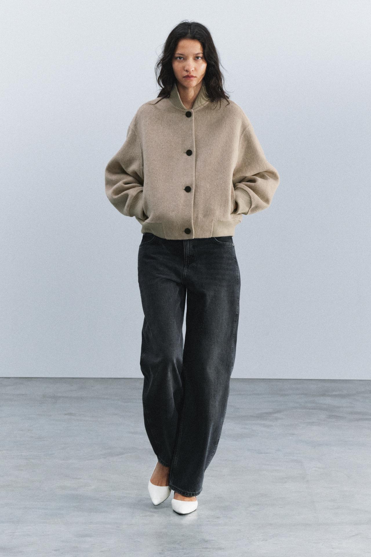 Бомбер ZW COLLECTION из шерстяной смеси